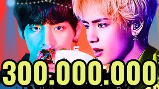 Taehyung has now crossed the 300 million streams mark