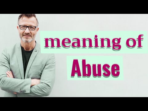 Video: Je zneužívání slovo?