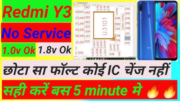 Redmi Y3 no service/no network 1.0V & 1.8V ok