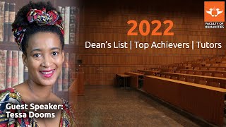 Humanities 2022 Deans List | Top Achievers | Tutors with Tessa Dooms