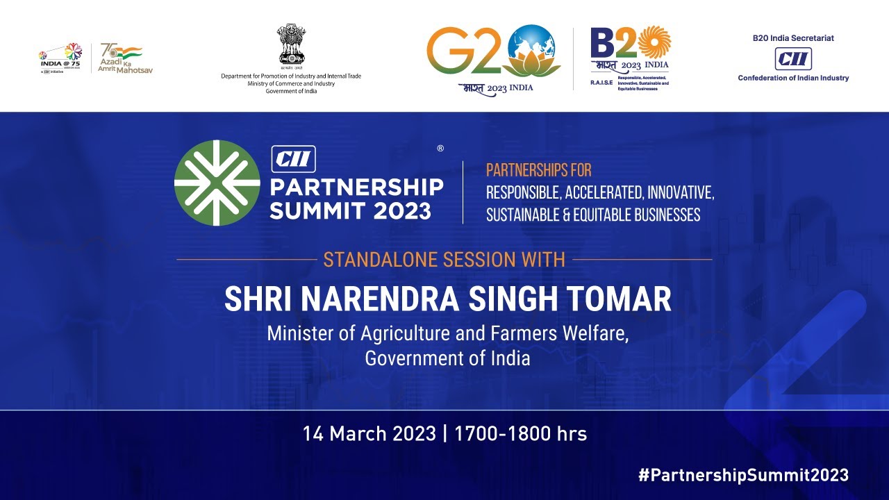 CII PARTNERSHIP SUMMIT 2023 STANDALONE SESSION WITH SHRI NARENDRA