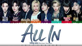 STRAY KIDS – 'ALL IN' (KOREAN VERSION) Lyrics [Color Coded_Han_Rom_Eng] Resimi