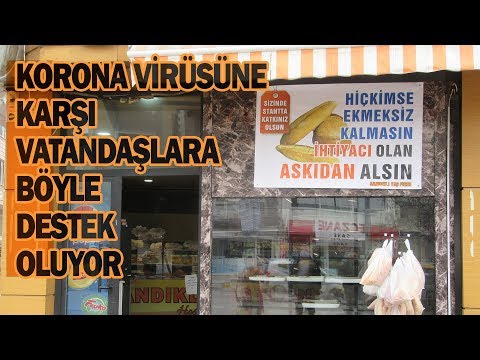 Sandıklı'da Korona Virüsüne Karşı Askıda Ekmek Kampanyası