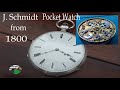 Restoration of a 1800 jschmidt repeater pocket watch