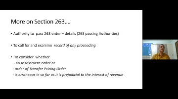 Revision under section 263 or 264 of the Income Tax Act