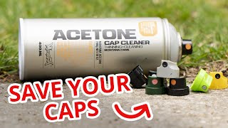 Cap Cleaner - ACETONE Spray for Graffiti Caps