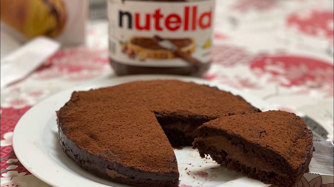 Torta fredda con yogurt e nutella