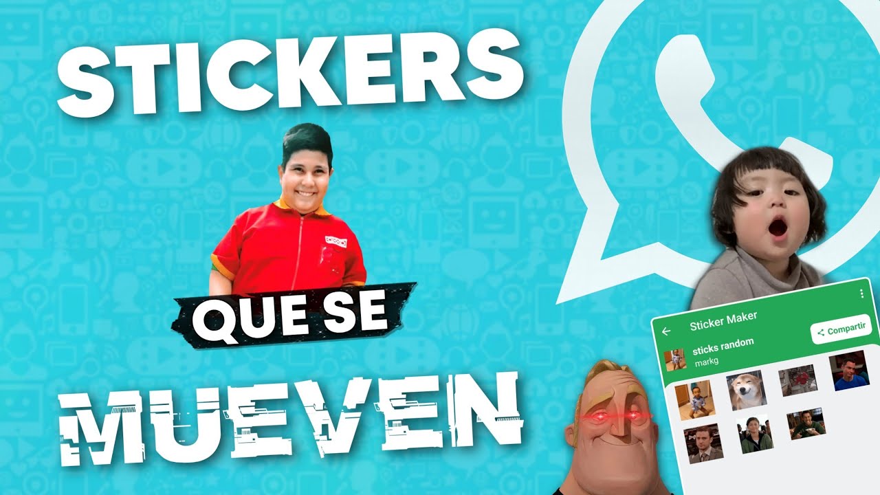 Como hacer STICKERS que se MUEVEN en WHATSAPP 2022 😨 YouTube