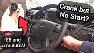 Crank but No Start? Solved! | Common Ford Problem | 5 minute Ignition Barrel Switch Swap.