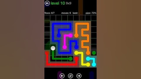 Flow Free 9X9 level 9 Green Pack walkthrough