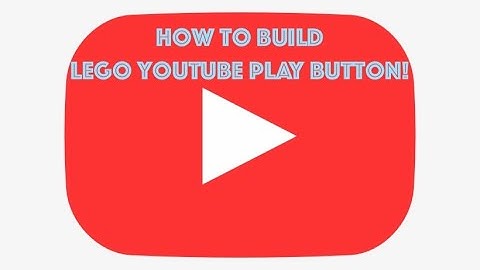 How to build LEGO Youtube play button!
