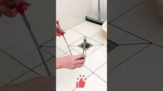 Chore Hack! 🧽 Drain Cleaning Brush 🪄 Ultimate Sewer Tech! Push & Scrub Dead-Corner Unclogging 🎯