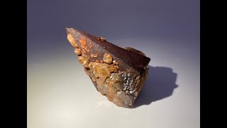 Calcite on Dogtooth Calcite with Hematite Inclusions from Daye Copper Mine, Hubei, China