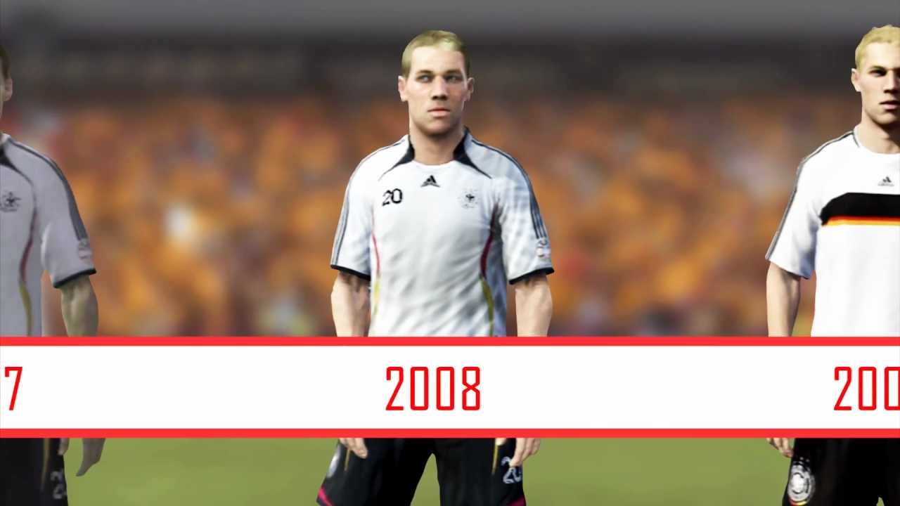 Evolution of FIFA Player (Germany - Podolski; Ballack ...