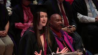 UAL Graduations 2023: Nadia Smith, student speaker for LCF School of Media and Communication
