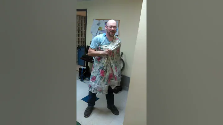 Homeless guy wears a skirt and gets stuck