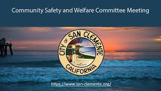 Community Safety and Wellness Committee Meeting December 16, 2025