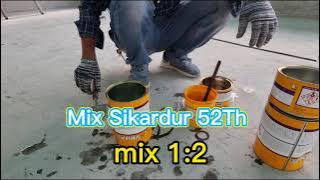 How to mix Sikardur 52Th Injection / Dyna Pheng #Injection #Sikardur 52th #Construction