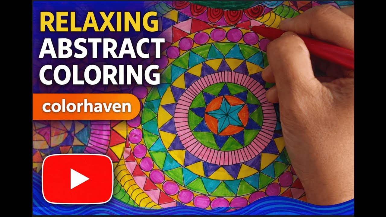 “The Art of Calm: Abstract Coloring for 