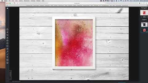 Pixlr Tutorial - PNG Version of 1 up White Frame Mockup