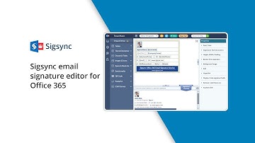Sigsync email signature editor for Office 365