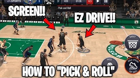 EZ DRIVE!! HOW TO "PICK & ROLL" AND SCREEN IN NBA LIVE MOBILE!! | NBA LIVE MOBILE