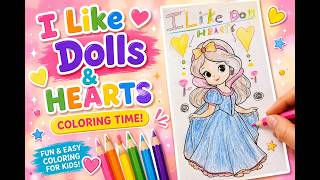Cute Girl Coloring Page Printable Coloring Book Coloring for Kids Beginners