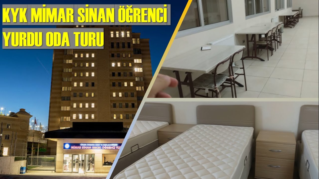 kyk mimar sinan ogrenci yurdu oda turu youtube