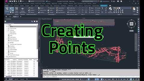 Creating Points in Civil 3D