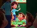 A for apple 🍎 b for ball 🏀|abc song #shortvideo #abcd