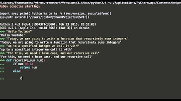 A recursive function that sums integers in Python
