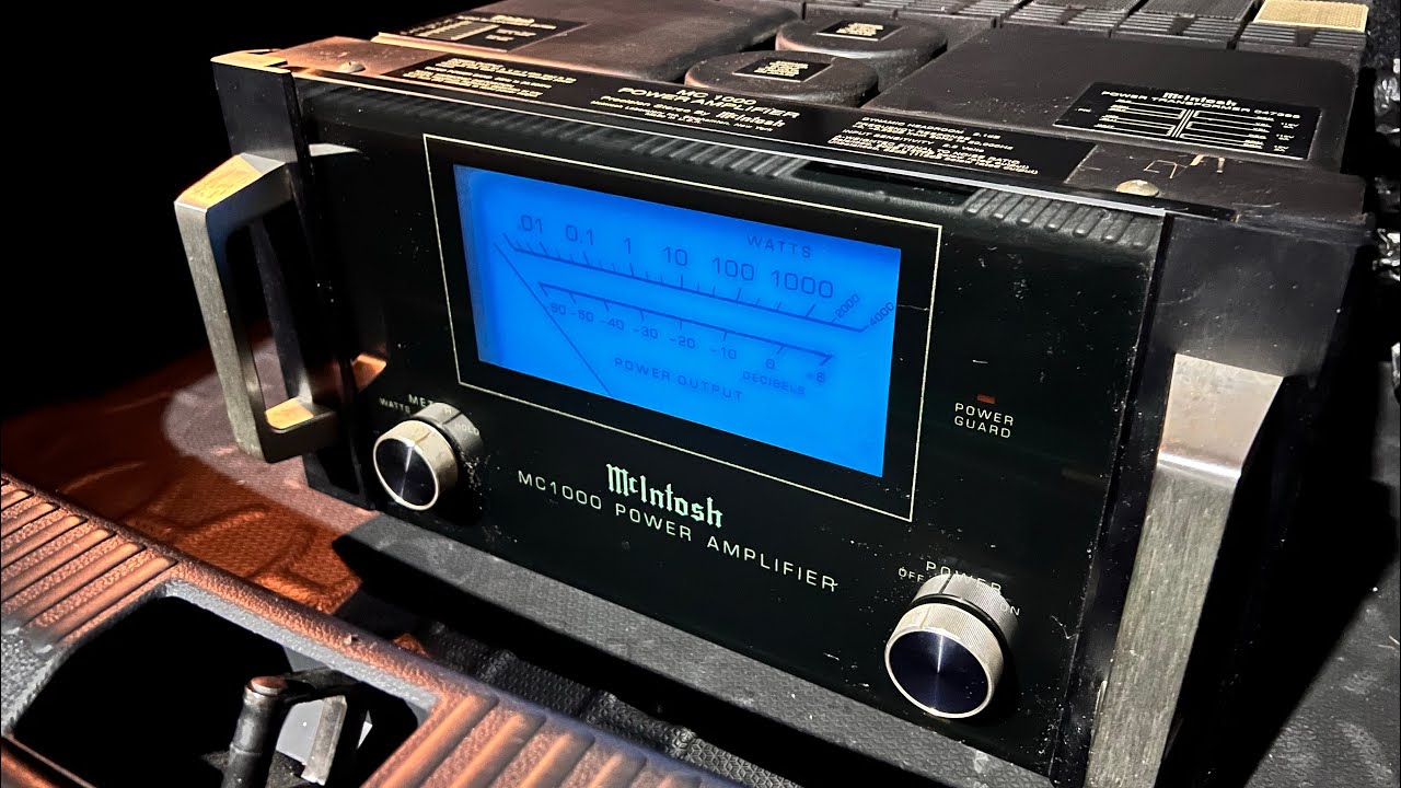 McIntosh MC-1000 - YouTube