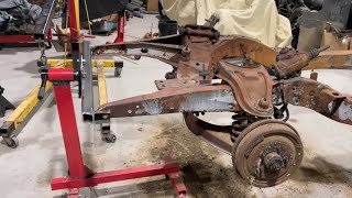 Frame rotisserie out of harbor freight engine stand