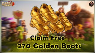Claim FREE 270 Golden Boots in Clash of Clans | COC Leak & Updates | @ClashWithAG52