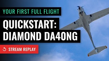 Stream Replay: Your first full flight in Microsoft Flight Simulator - Diamond DA40NG (KSMO to KSBA)