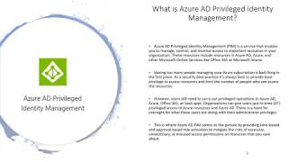 Azure AD Privileged Identity Management (PIM)