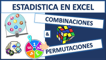 PERMUTACIONES Y COMBINACIONES 🎡 en excel | paso a paso