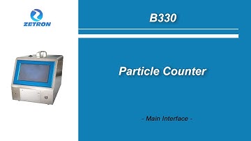 Main Interface Introduce for B330 Particle Counter