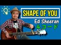 ４コードの曲【Shape Of You/Ed Sheeran（エドシーラン）】指弾きの方法を解説！（ベースライン、アルペジオ、ストロークなど）【ギター初心者レッスン】