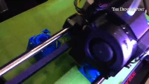 MakerBot Replicator 2 in action. It