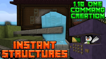 MY NEW HOUSE (Instant Structures) | 1.10 One Command Block Creation: Minecraft