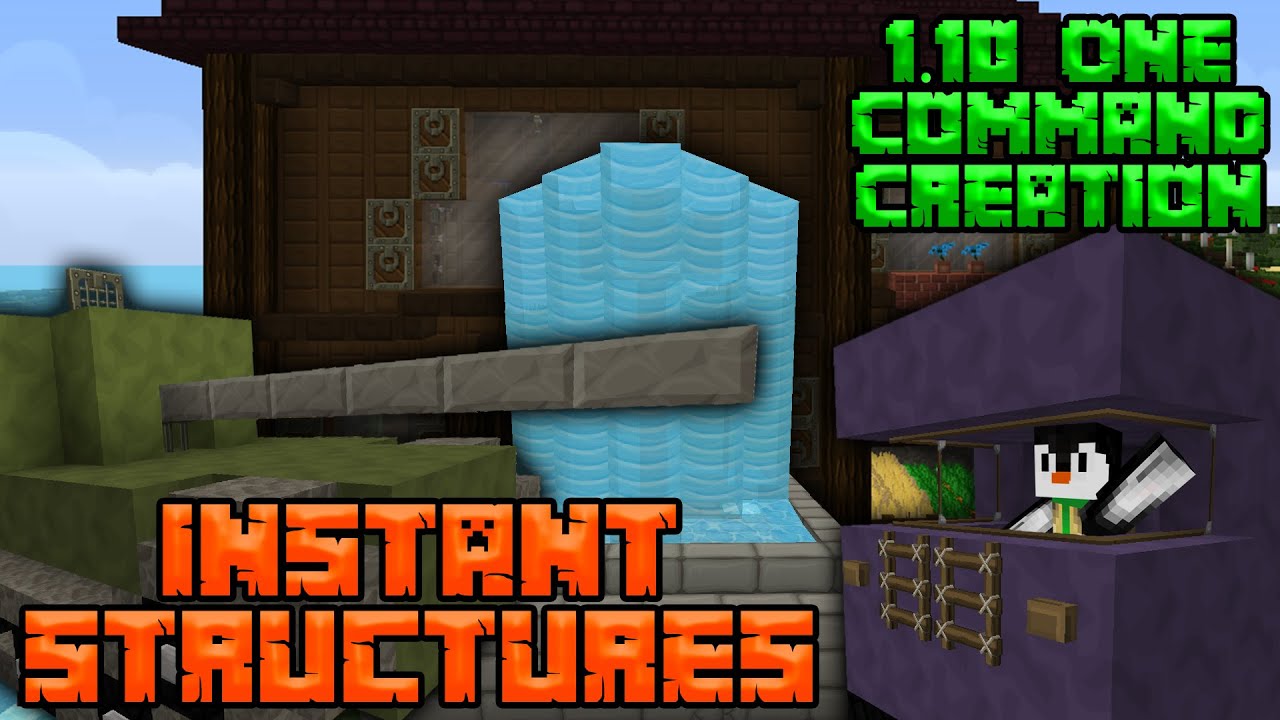 MY NEW HOUSE (Instant Structures)  1.10 One Command Block 
