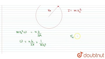 The angular speed of the electron in the n^(th) Bohr orbit of the hydrogen atom is proportional ...