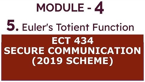 Module 4.5 Euler