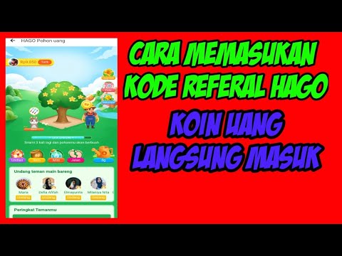 Cara Masukan Kode Referal Hago Youtube