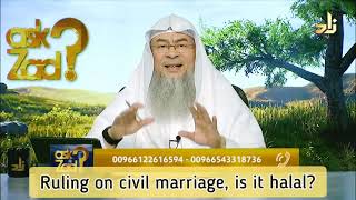 Ruling on Court Marriage / Civil Marriage in Islam - Assim al hakeem