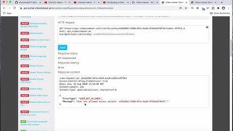 10 - Developing a Video Portal With Blazor - Pre Testing the Azure Media Services Video Indexer API