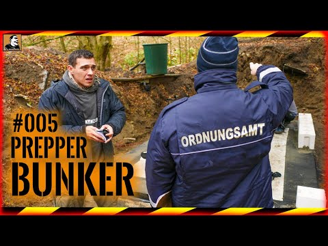 PREPPER BUNKER #005 | Ordnungsamt legt Baustelle still? | Steine mauern | Baustopp | Survival Mattin