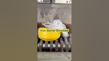 Shredder Shred Scrap Big Iron Barrels ,Very Decompressing!