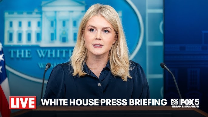 LIVE: White House press briefing with Karoline Leavitt following Trump's Federal Takeover of DC - YouTube